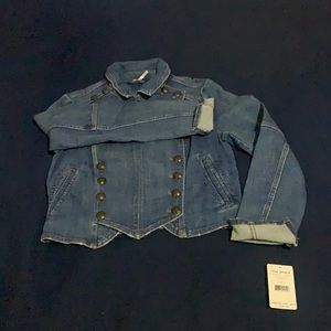 NWT Free People Denim Jacket. Size Small. All buttons are on. Never worn.